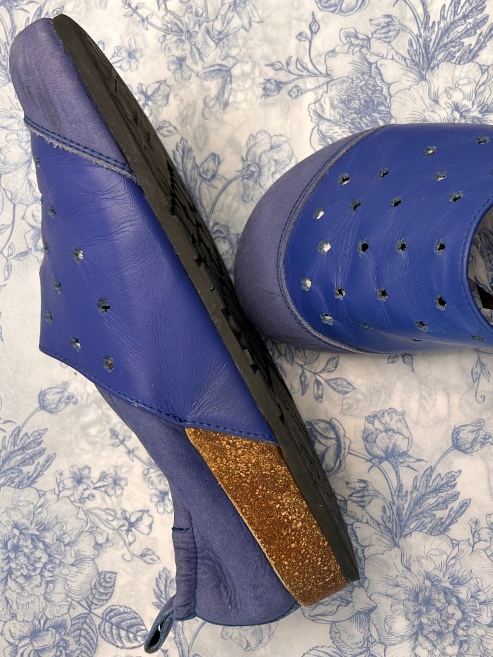 Gudrun Sjöden leather/cork shoes, size 7 - Picture 2 of 8